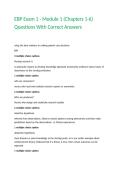 EBP Exam 1 - Module 1 &lpar;Chapters 1-6&rpar; Questions With Correct Answers 