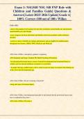 Exam 1&colon; NSG 548 &mdash; FNP Role with Children and Families&comma; Wilkes University &lpar;2025&ndash;2026&rpar; &mdash; Exam Guide with Questions and Answers