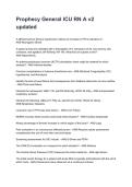 Prophecy General ICU RN A v2 updated NEWEST 2026&sol;2027 ACTUAL EXAM COMPLETE QUESTIONS AND CORRECT DETAILED ANSWERS &lpar;VERIFIED ANSWERS&rpar; &vert;ALREADY GRADED A&plus;&vert;&vert;BRAND NEW&excl;&excl;