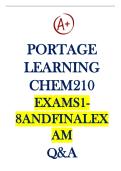 PORTAGE LEARNING CHEM 210 MODULE 1 EXAMINATION TEST 2026 FULL QUESTIONS AND CORRECT SOLUTIONS