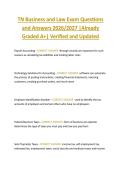 TN Business and Law Exam Questions  and Answers 2026&sol;2027 &vert;Already  Graded A&plus;&vert; Verified and Updated