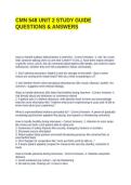 CMN 548 UNIT 2 STUDY GUIDE QUESTIONS & ANSWERS