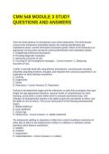 CMN 548 MODULE 3 STUDY QUESTIONS AND ANSWERS 2025-2026