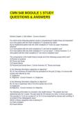 CMN 548 MODULE 1 STUDY QUESTIONS & ANSWERS