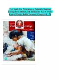 Principles of Pediatric Nursing&colon; Caring for Children &lpar;8th Edition&rpar; by Kay Cowen&comma; Laura Wisely & Robin Dawson &vert; Complete Test Bank for Chapters 1&ndash;31