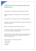 AMEDD Final exam review questions with accurate detailed answers