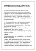 BOARD PRACTICE QUESTIONS - PROFESSIONAL ROLE QUESTIONS WITH COMPLETE SOLUTIONS