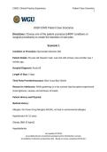 WGU D028 CDM2 Patient Case Scenarios &vert; CDM2&colon; Clinical Practice Experience - Solved Latest 2026 updated&period;