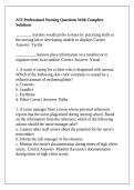 ATI Professional Nursing Questions With Complete Solutions