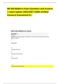 NR 546 Midterm Exam Questions and Answers &vert; Latest Update 2026&sol;2027 &lpar;100&percnt; Verified Answers&rpar; Guaranteed A&plus;&period;
