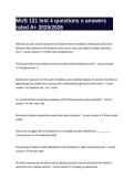 MUS 121 test 4 questions n answers rated A&plus; 2025&sol;2026