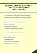JBL MODULE 1 EXAM &vert; QUESTIONS &  ANSWERS &lpar;VERIFIED&rpar; &vert; LATEST  UPDATE &vert; GRADED A&plus; 