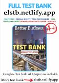 Test Bank for Better Business&comma; 4th Edition by Solomon