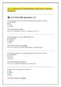 ACT- Practice Set With Questions And Correct Answers&comma; Grade A&plus;&period;