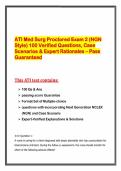 ATI Med Surg Proctored Exam 2 &lpar;NGN Style&rpar; 100 Verified Questions&comma; Case Scenarios & Expert Rationales &ndash; Pass Guaranteed&period;pdf