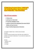 ATI Med Surg Proctored Exam 1 &lpar;NGN Style&rpar; 100 Verified Questions&comma; Case Scenarios & Expert Rationales &ndash; Pass Guaranteed&period;pdf