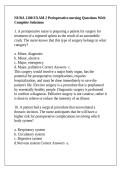 NURA 1100 EXAM 2 Perioperative nursing Questions With Complete Solutions