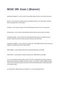 MGSC 395- Exam 1 &lpar;Branner&rpar; Questions With 100&percnt; Correct And Verified Answers&period;