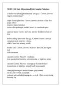 NURS 1100 Quiz 4 Questions With Complete Solutions