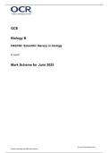 OCR A LEVEL 2025 BIOLOGY B Paper 2 MS