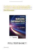 Nursing Informatics and the Foundation of Knowledge &ndash; 6th Edition by Dee McGonigle & Kathleen Mastrian &vert; Complete Test Bank