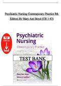 Test Bank &ndash; Psychiatric Nursing&colon; Contemporary Practice&comma; 8th Edition &vert; Boyd & Luebbert &vert; Chapters 1&ndash;43 &vert; Latest Edition