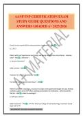 AANP FNP CERTIFICATION EXAM STUDY GUIDE QUESTIONS AND ANSWERS GRADED A&plus; 2025&sol;2026