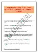 AANP FNP CERTIFICATION EXAM QUESTIONS AND ANSWERS GRADED A&plus; 2025&sol;2026