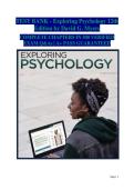 Exploring Psychology &lpar;12th Edition&rpar; by David G&period; Myers&comma; Psychology Course&comma; Complete Test Bank with Verified Exam Questions and Answers