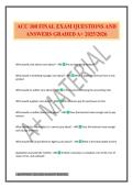 ACC 100 FINAL EXAM QUESTIONS AND ANSWERS GRADED A&plus; 2025&sol;2026