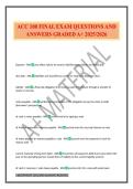 ACC 100 FINAL EXAM QUESTIONS AND ANSWERS GRADED A&plus; 2025&sol;2026