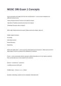 MGSC 395 Exam 1 Concepts Screenshot And Review Questions And Answers Solution Guaranteed