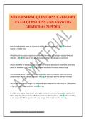 ADX GENERAL QUESTIONS CATEGORY EXAM QUESTIONS AND ANSWERS GRADED A&plus; 2025&sol;2026