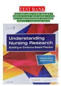 TEST BANK FOR UNDERSTANDING NURSING RESEARCH 7th EDITION BY SUSAN K&period; GROVE&comma;CHAPTER 1-14 WITH WELL ELABORATED QUESTIONS AND ANSWERS&comma; COMPLETE A&plus; GUIDE 2025&sol;2026 UPDATE&period;