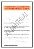AMLS POST TEST EXAM QUESTIONS AND ANSWERS GRADED A&plus; 2025&sol;2026