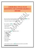 AMEDD BOLC FINAL EXAM QUESTIONS AND ANSWERS GRADED A&plus; 2025&sol;2026