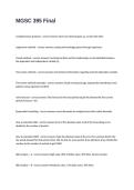 MGSC 395 Final Exam Questions With 100&percnt; Correct Answers And Trusted Solutions&period;