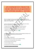 ATI COMPREHENSIVE PREDICTOR STUDY THIS ONE EXAM QUESTIONS AND ANSWERS GRADED A&plus; 2025&sol;2026