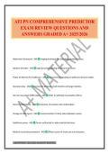 ATI PN COMPREHENSIVE PREDICTOR EXAM REVIEW QUESTIONS AND ANSWERS GRADED A&plus; 2025&sol;2026