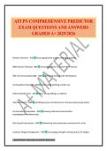 ATI PN COMPREHENSIVE PREDICTOR EXAM QUESTIONS AND ANSWERS GRADED A&plus; 2025&sol;2026