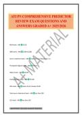 ATI PN COMPREHENSIVE PREDICTOR REVIEW EXAM QUESTIONS AND ANSWERS GRADED A&plus; 2025&sol;2026