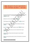 BIBL 104 QUIZ 1 EXAM 1 QUESTIONS AND ANSWERS GRADED A&plus; 2025&sol;2026