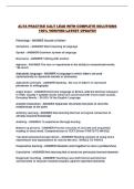 ALTA PRACTICE CALT LEAD WITH COMPLETE SOLUTIONS 100&percnt; VERIFIED LATEST UPDATE&excl;&excl;
