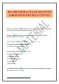 BPL 5100 MIDTERM EXAM QUESTIONS AND ANSWERS GRADED A&plus; 2025&sol;2026