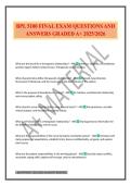 BPL 5100 FINAL EXAM QUESTIONS AND ANSWERS GRADED A&plus; 2025&sol;2026