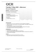 OCR AS LEVEL 2025 GEOGRAPHY Paper 1 QP