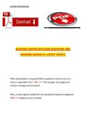 Blasting Certificate Exam &ndash; Latest Questions and Verified Answers &vert; Graded A&plus;