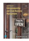 TEST BANK FOR Essentials of Entrepreneurship and Small Business Management 10th Edition Norman M Scarborough ISBN&colon; 9780138340421 COMPLETE GUIDE ALL CHAPTERS COVERED 100&percnt; VERIFIED A&plus; GRADE ASSURED&excl;&excl;&excl;&excl;&excl;NEW LATEST UPDATE&excl;&excl;&excl;&excl;&excl;