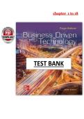 Business Driven Technology 10th Edition &ndash; Baltzan &ndash; Test Bank PDF