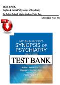 Test Bank &ndash; Kaplan & Sadock&rsquo;s Synopsis of Psychiatry&comma; 12th Edition &vert; Robert Boland &vert; Chapters  1&ndash;35 &vert;  Latest Edition